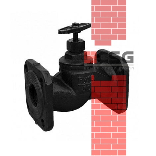 Клапан запорный чугунный 15кч19п Ду40 Ру16 фланцевый, DN 40