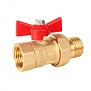 Кран шаровой латунь 11Б27фт1М Ду40 Ру25 ВР рычаг VALFEX VF.214.LR1.112.N/P59 арт.1277905CDEK
