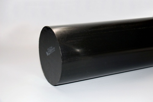 Полиацеталь стержень Ф110 мм ПОМ-С (1000 мм, 14,8 кг) чёрный