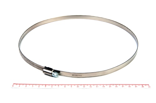 Хомут червячный 200-220/9 нерж. W2 (AISI 430)